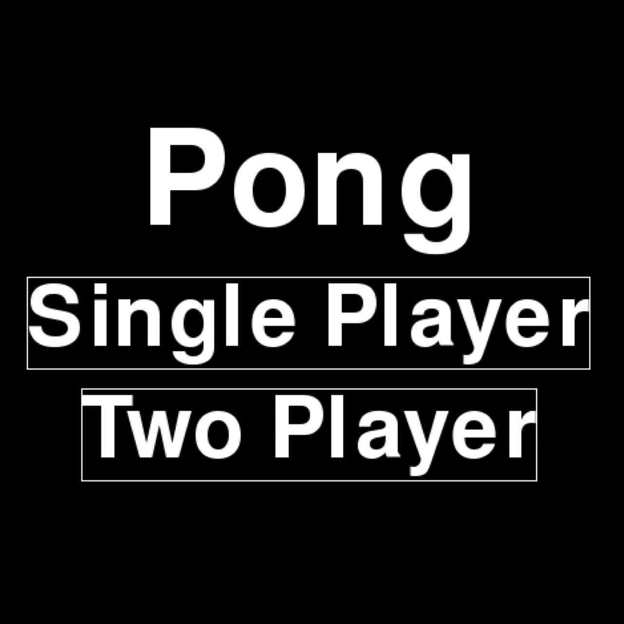 A game of Pong